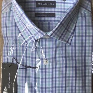 Men’s Michael Kors Button up shirt plaid